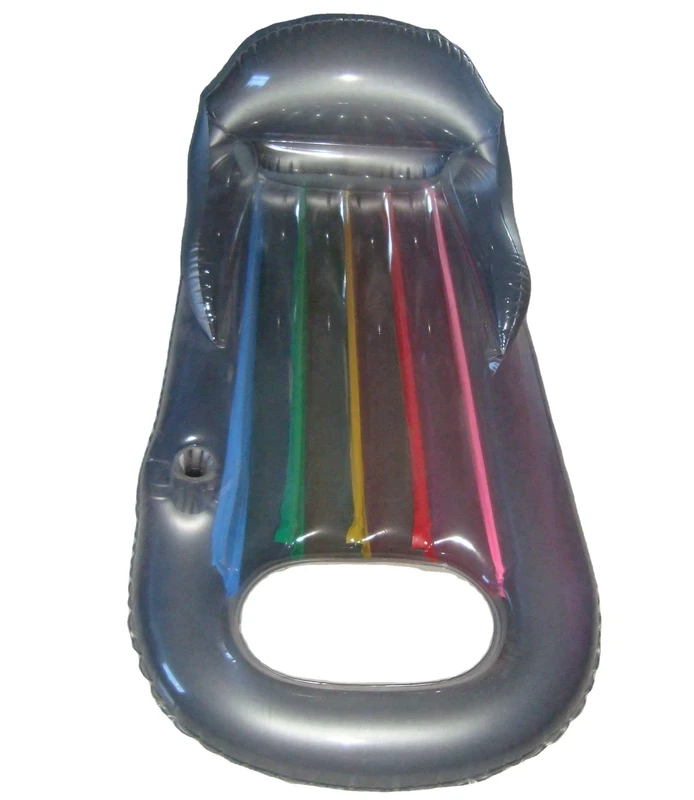 Ghế nằm nổi inflatable cho bể bơi, có chỗ để cốc