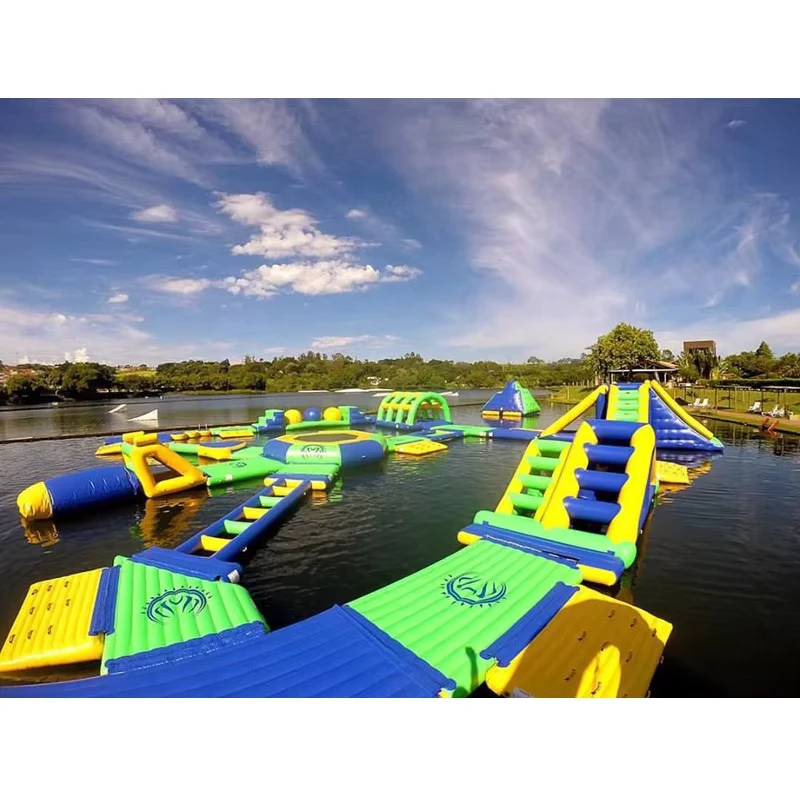 Inflatable Floating Obstacle Inflatable Floating Water Park Games for Adults With TUV Certificate