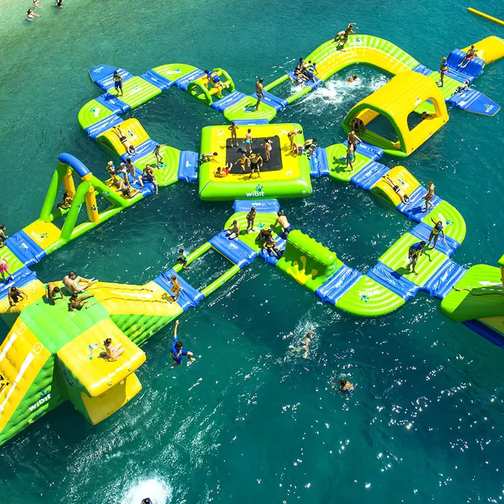 Inflatable Drijvende Park Modulaire Aqua Park Grote Maat Water Themapark Speelsysteem Inflatable Water Spellen Commercieel Verhuur Gebruik