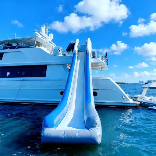 Scivoli d'acqua gonfiabili per piscina, molo gonfiabile con sedile, scivolo gonfiabile per yacht con prezzo