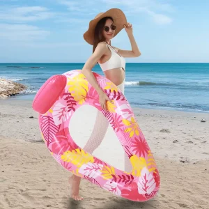 Inflatable Floating Row Eco friendly PVC Enlarged Adult Drop shaped Swimming Ring Awning Sun protection Water