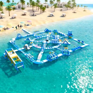 Inflatable Floating Sea Park Aqua Water Park Floating Island Playground for Resort