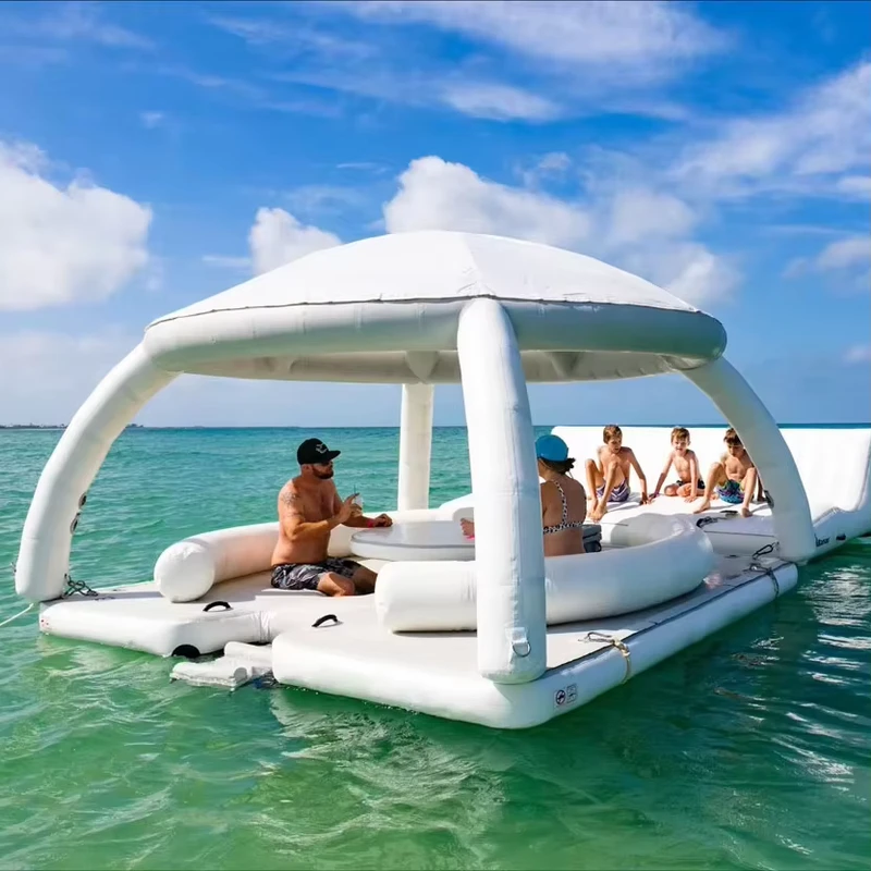 Tienda Inflable Flotante, Isla Flotante para Fiesta