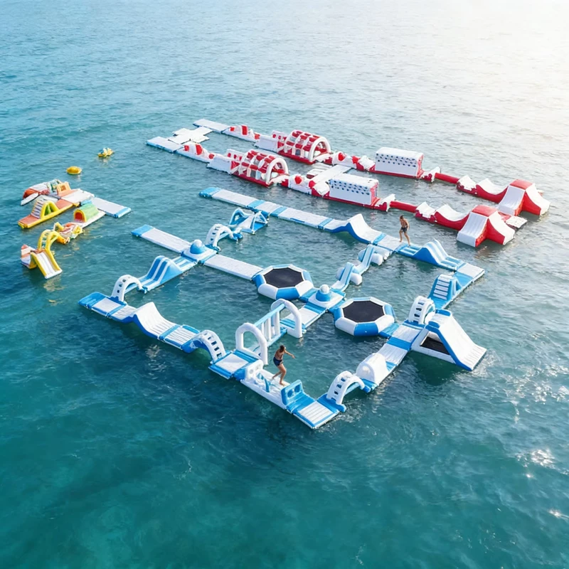 Inflatable Floating Water Park Colorful Aqua Park for Indoor Outdoor Commercial Playground