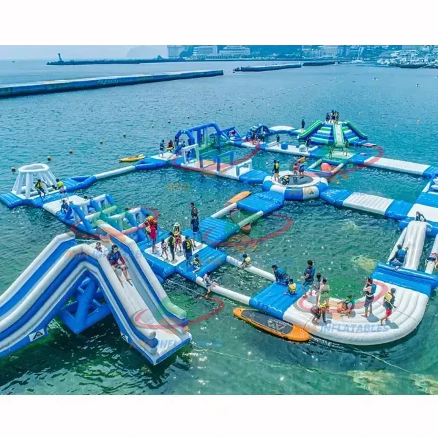 Inflatable Floating Water Park Water Toys Game Water Play Equipment Adventure Park Inflatable Water Park For Adults