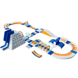 Equipo de deportes acuáticos inflable flotante para juegos acuáticos, curso de obstáculos, parque de atracciones en el mar y lago para parques acuáticos