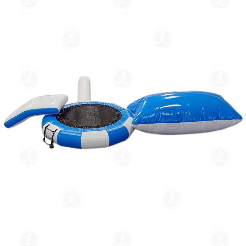 Inflatable Floating Water Trampoline High Durability Customized by Manufacturer for Water Park Yacht Use