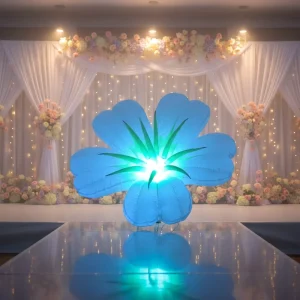 Inflatable Flower Chain with LED Light for Wedding and Stage Decoration