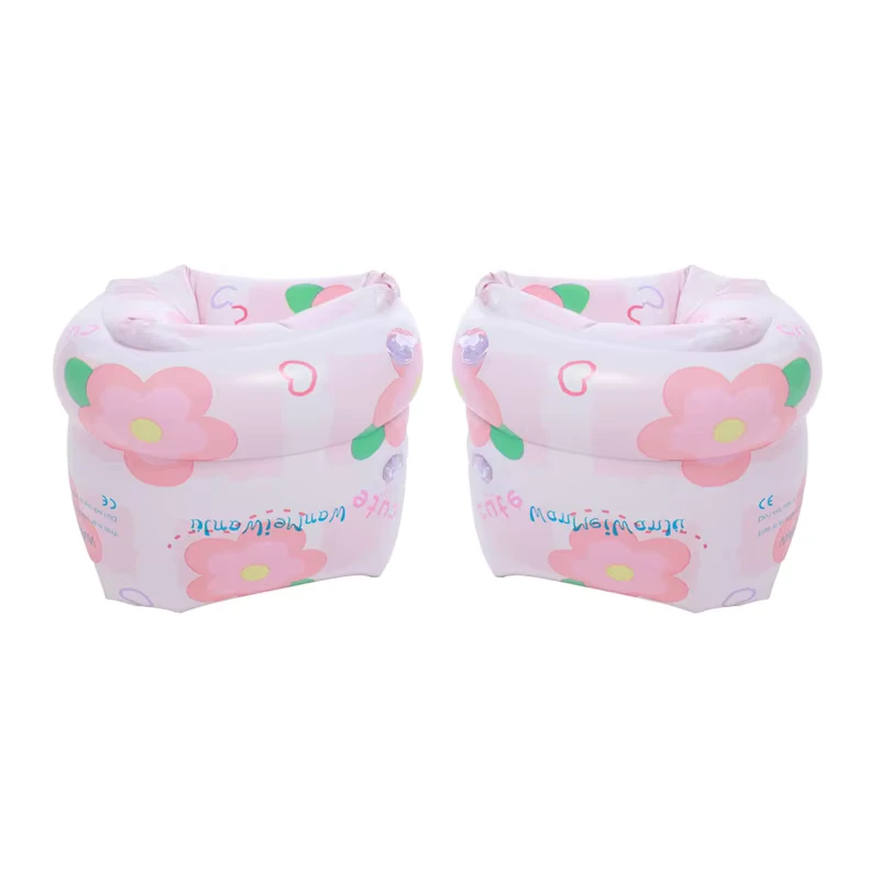 Inflatable Flower Design Printing Arm Bands Float Flower Design Inflatable Arm Sleeve for Adults and Kids