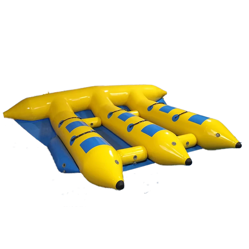 เรือปลากระโดด Inflatable Flying Fish เรือยางเล่นน้ำกลางแจ้ง เกมของเล่น Inflatable Floating Fly Fish Banana Boat