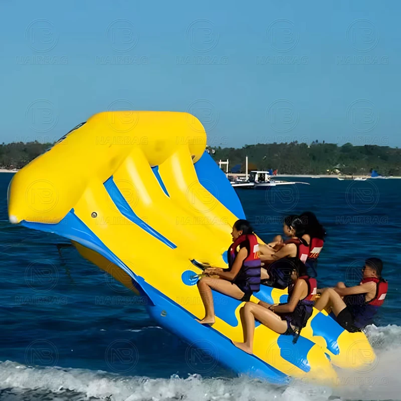 Aufblasbares fliegendes Fischboot Tube ziehbares Outdoor-Wassersportspielzeug aufblasbares fliegendes Bananenboot zum Verkauf