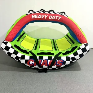 Tabung Towable Terbang Inflatable Mainan Olahraga Air Maks 3 Penumpang Gear Towable untuk Dijual