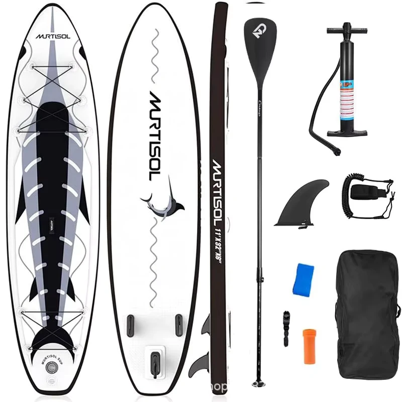 Inflatable Foldable SUP Board for Kids Double Layer Stand Beginner Friendly Lakes Rivers Water Scooter Board