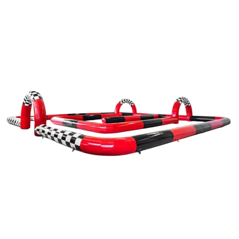 Giochi Gonfiabili per Noleggio Commerciale, Gioco di Squadra PVC F1 Velocità Divertente, Pista Gonfiabile per Bambini e Adulti