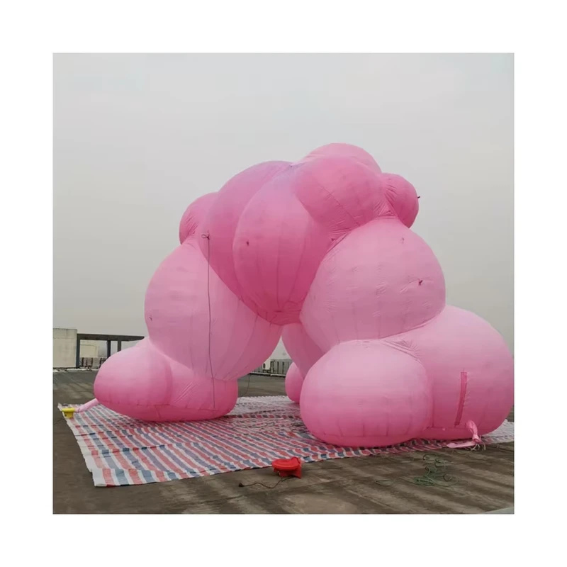Model Awan Raksasa Inflatable, Balon Bentuk Awan untuk Dekorasi Iklan, Patung Inflatable