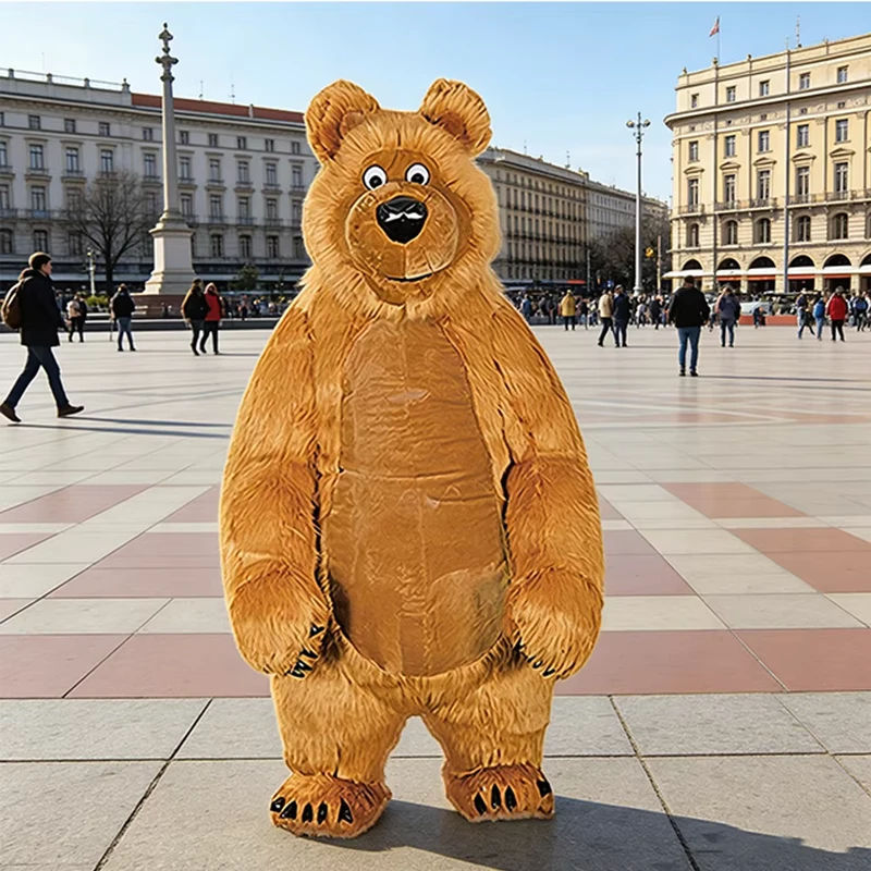 Gấu trúc khổng lồ bơm hơi Kolar Bear dài 2M, trang phục cosplay gấu trúc cho người lớn