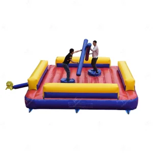 Casa de Saltos Gladiador Insuflável Portátil em Material PVC para Uso Comercial ao Ar Livre
