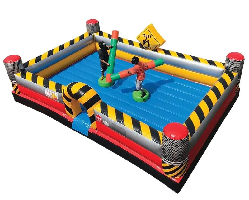 インフレータブル グラディエーター ジャウスティング アリーナ リング ゲーム スティック付き販売 インフレータブル ロッキング メカニカル ブル ゲーム