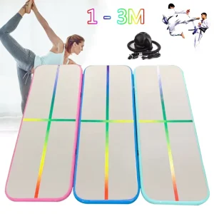Inflatable Gym Mat Inflatable Air Track for Gymnastics Yoga Mattress Wear-resistant Inflatable Wrestling Mat
