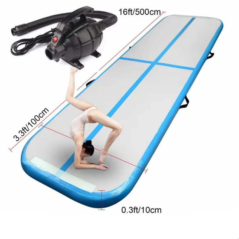 Aufblasbare Gymnastik Luftbahn Tumbling Luftbahn Boden Trampolin für das Training zu Hause Cheerleading Strand