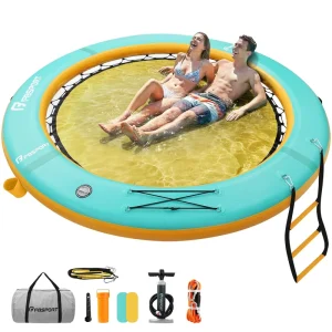 Inflatable Hammock Float Water Floating Lounge Chair with Mesh for Leisure Tanning Rest and Pet friendly Water Activities