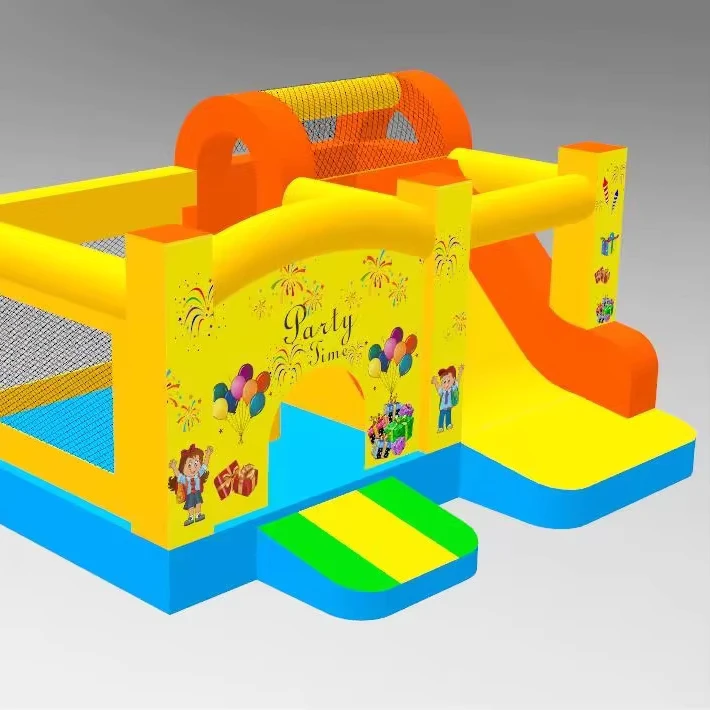 Rumah Bouncy Inflatable Happy House untuk Anak-anak, Kastil Bouncy Inflatable