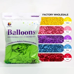 Inflatable Helium Latex Chrome Globos Pearl Metallic Color Ballon Biodegradable Balloons for Decorations
