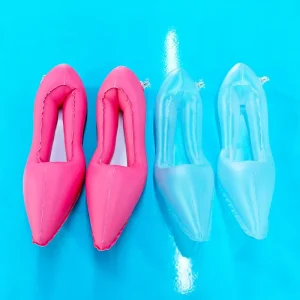 Inflatable High Heels Balloons Transparent PVC Shoe Carving for Promotional Activities Advertising Inflatables Art Installation