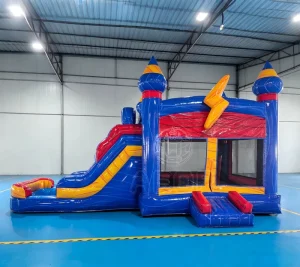Inflatable House Party Jump Bouncing and Slide Combo Outdoor Inflatable Bouncer Castle Game for Kids