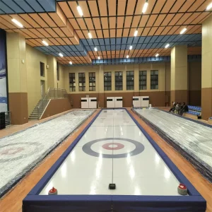Inflatable Ice Rink Curling Game Boards Curling Lanes Curling Stone Synthetic Curling Rink For Team
