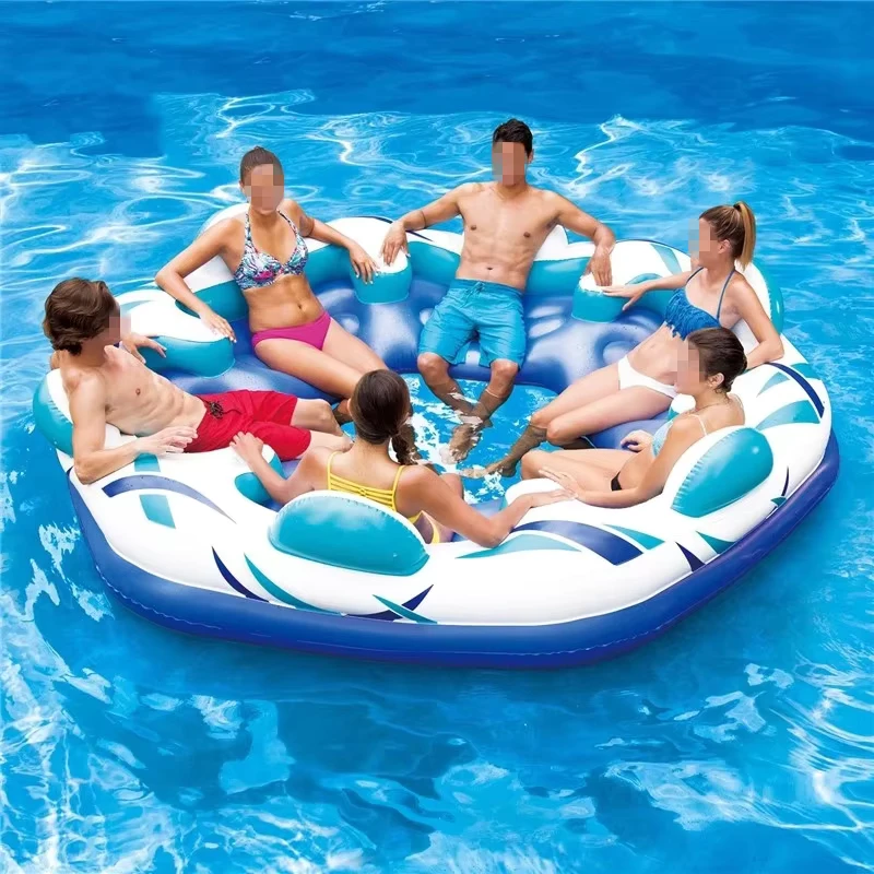 Lounge Inflatable Pulau Terapung Inflatable Pulau Terapung untuk Dijual