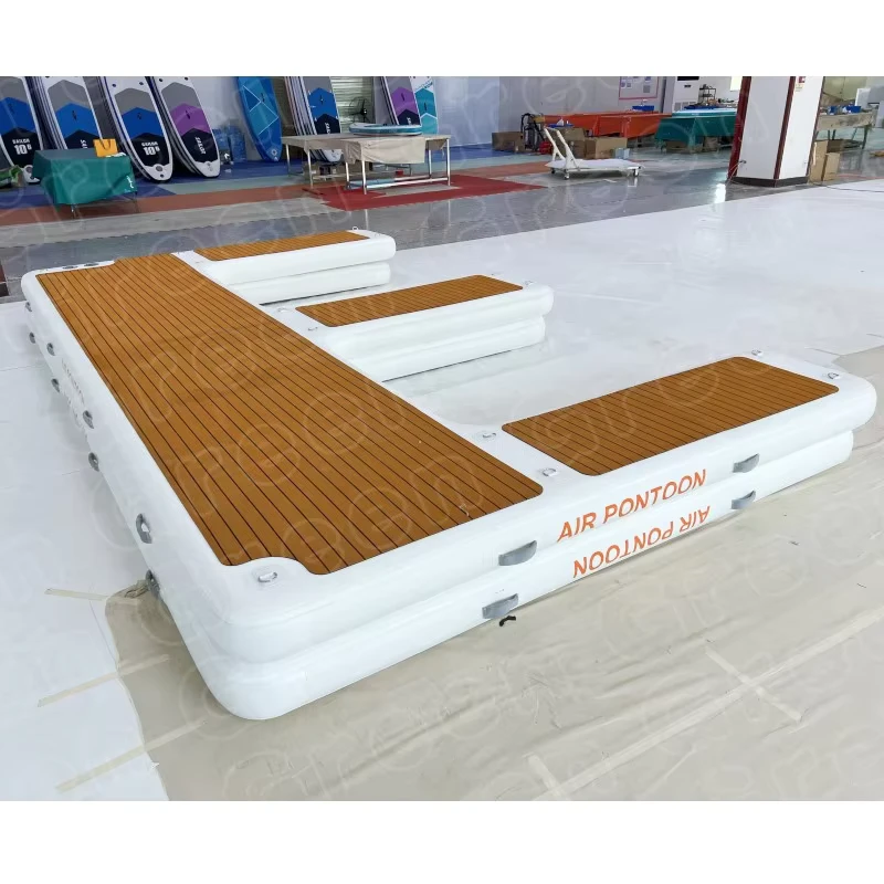 Dock flottant pour jet ski gonflable, maison de bateau, ponton flottant