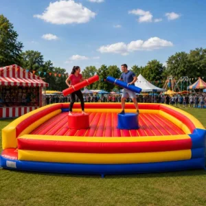 Gioco gonfiabile di giostre, gioco di bastoni pugilato, duello gladiatore, gioco sportivo interattivo, evento, festa, attrezzatura per gioco morbido, eventi aziendali