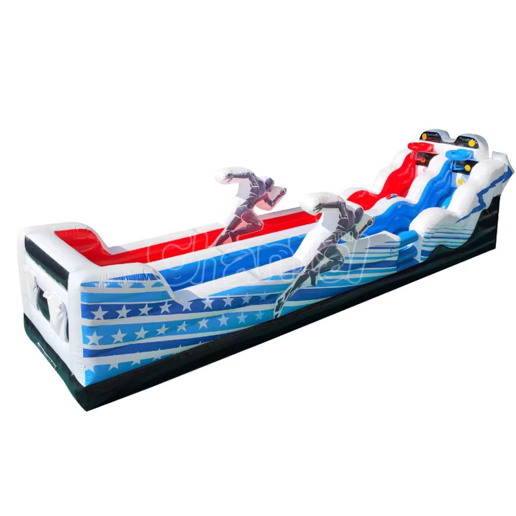 Gioco Gonfiabile di Giostra Gladiatore Gioco Gonfiabile di Corsa con Bungee Gioco Gonfiabile di Basket con Corsa Bungee
