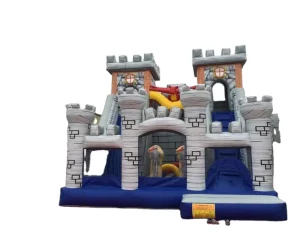 Castillo Inflable de Salto y Tobogán Inflable para Parque de Atracciones - Diversión para Niños