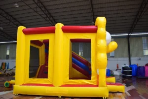ปราสาทกระโดดเป่าลมของเล่น พร้อมวัสดุ PVC Tarpaulin PLATO ขนาด 0.55mm