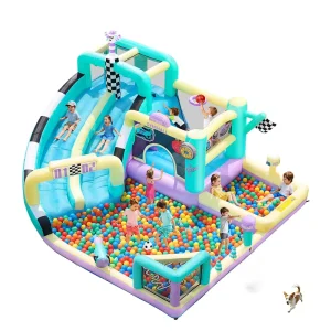 Gerbang Masuk Kastil Lompatan Inflatable Water Park dan Gerbang Lengkung untuk Festival