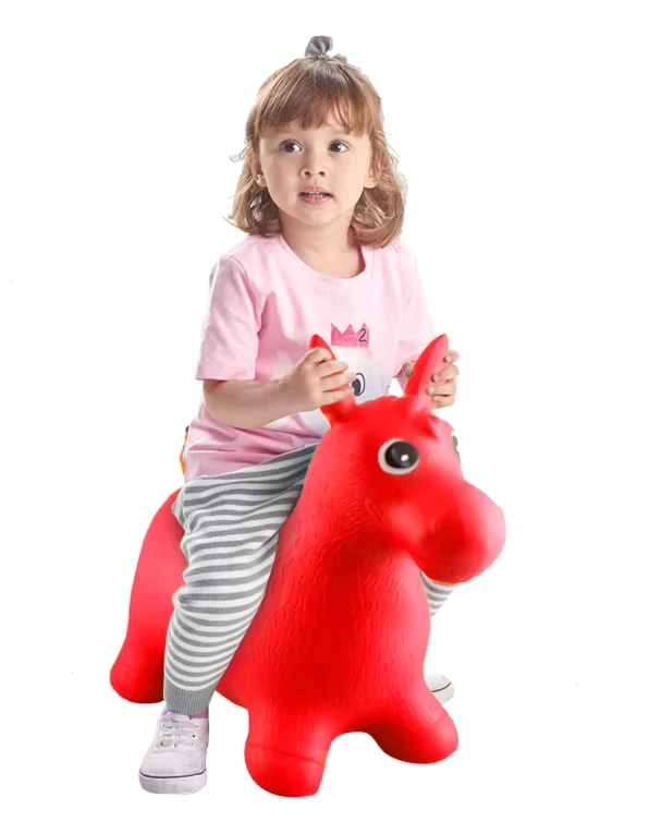 Giocattolo gonfiabile a cavallo per bambini