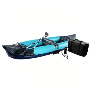 Inflatable Kayak 1/2 Person Portable Foldable PVC Canoe Lightweight Fishing Dinghy Inflatable Boat for Lake River Outdoor