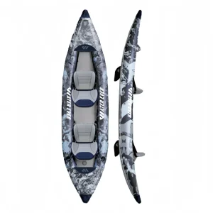 Inflatable Kayak 2 Deluxe Seats for Fishing & Touring 144″ PVC Kayak for Lakes & Rivers