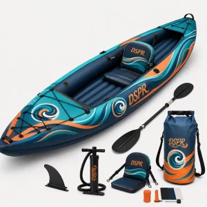 Inflatable Kayak Custom Logo Tandem Touring Boat with Drop Stitch Floor for Resort Rental and Dealers