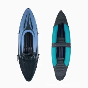 Inflatable Kayak Wear resistant Thickened Eco friendly PVC Folding Fishing Boat 400kg Capacity 2 Paddlers 3 Year Warranty