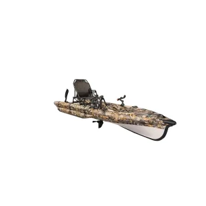 Inflatable Kayak with Pedal Drive and Steering Rudder for Fishing Hunting FK002