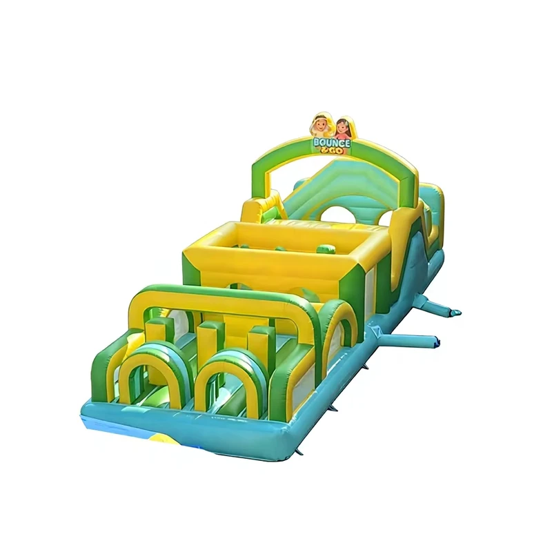 Lâu đài nhảy phao cho trẻ em với máy thổi, cầu trượt nước, chất liệu PVC, bảo hành 1 năm, cho 5-10 người