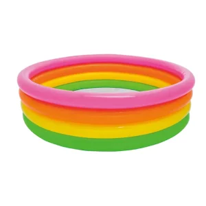Opblaasbaar Kinderbad Badkuip Zomer Waterplezier Badkuip Speelgoed voor Kinderen Regenboogkleur 4 Ring Kinderwater Wading Zwembad