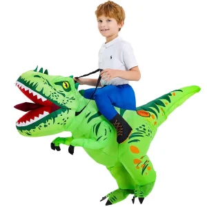 Inflatable Kids Ride on T rex Dinosaur Costume Spinosaurus Costume Supply Inflatable Dinosaur Costume for Wholesales