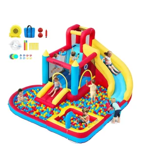 Parc Aquatique Gonflable, Maison de Saut Commerciale, Toboggan Aquatique pour Adultes
