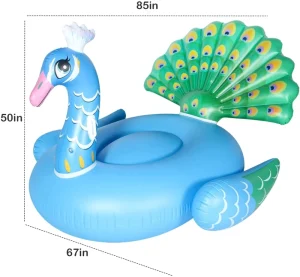 Inflatable Large Peacock Pool Float for Adults