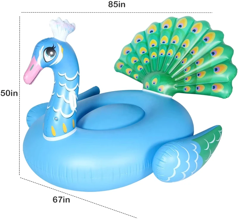 Float Kolam Besar Inflatable Burung Merak untuk Dewasa