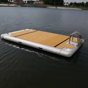 Inflatable Leisure Boat Floating Sea Dock Island with Drop Stitch Material for Water Sports